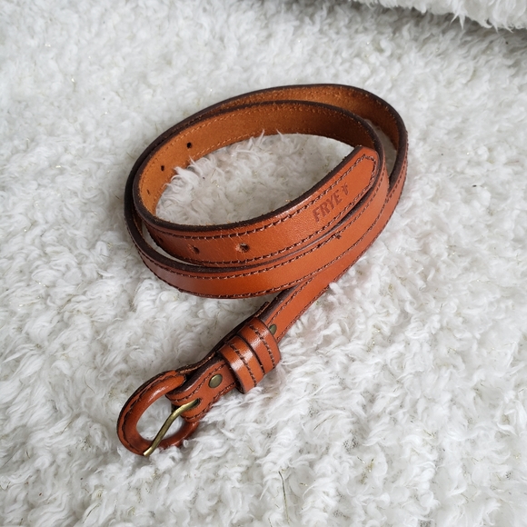 Frye Accessories - Frye Tan Cognac Brown Leather thin Blet